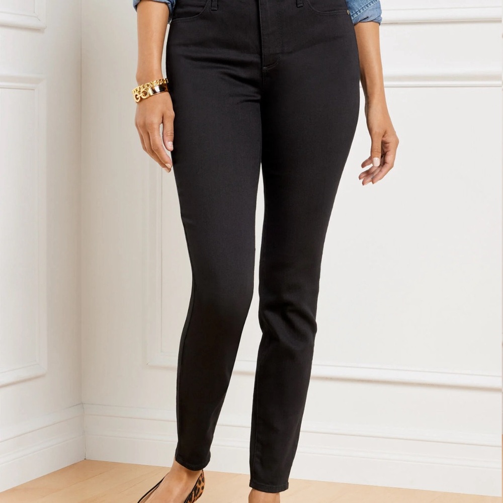 Talbots Flawless High Waist jeggings Ankle black size 8P